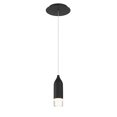 Dweled Action 8in LED Pendant 3000K in Black PD-769
